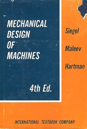Mechanical Design Of Machines