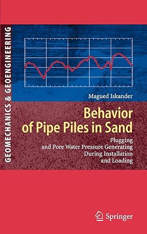 behavior of pipe piles in sand plugging and pore water pressure generation during installation and loading