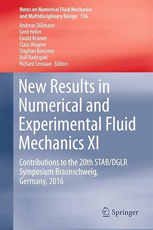 new results in numerical and experimental fluid mechanics xi contributions to the 20th stab/dglr symposium