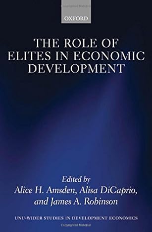 the role of elites in economic development 1st edition alice h amsden 0199659036, 978-0199659036