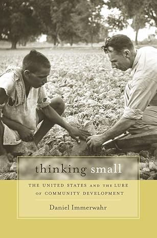 Thinking Small The United States And The Lure Of Community Development
