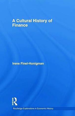 a cultural history of finance 1st edition irene finel honigman 0415771021, 978-0415771023
