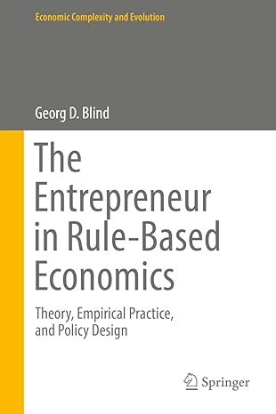 the entrepreneur in rule based economics theory empirical practice and policy design 1st edition georg d