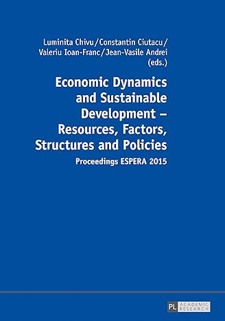 economic dynamics and sustainable development resources factors structures and policies proceedings espera