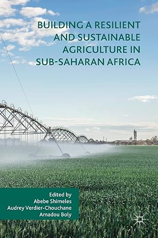 building a resilient and sustainable agriculture in sub saharan africa 1st edition abebe shimeles ,audrey