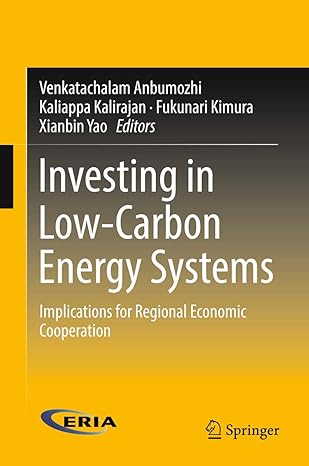investing in low carbon energy systems implications for regional economic cooperation 1st edition