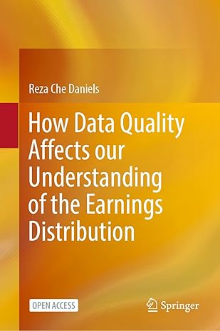how data quality affects our understanding of the earnings distribution 1st edition reza che daniels