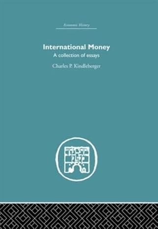 international money a collection of essays 1st edition charles p kindlerberger 0415382106, 978-0415382106
