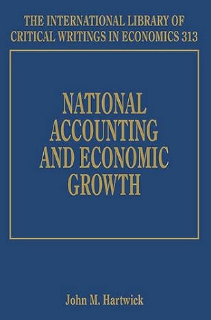 national accounting and economic growth 1st edition john m hartwick 1784718319, 978-1784718312