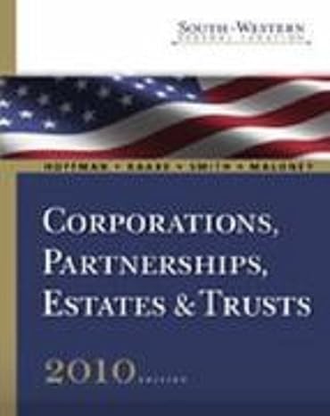 study guide for hoffman/raabe/smith/maloneys south western federal taxation 2010 corporations partnerships