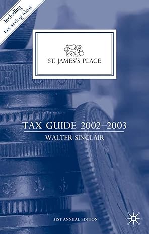 st jamess place tax guide 2002 2003 revised edition w sinclair 0333945530, 978-0333945537