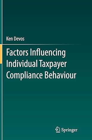 factors influencing individual taxpayer compliance behaviour 1st edition ken devos 9402401350, 978-9402401356