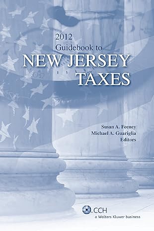 new jersey taxes guidebook to 1st edition cch tax law editors 0808027565, 978-0808027560