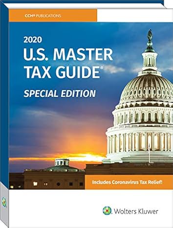 u s master tax guide 2020 special edition cch tax law editors 080805418x, 978-0808054184