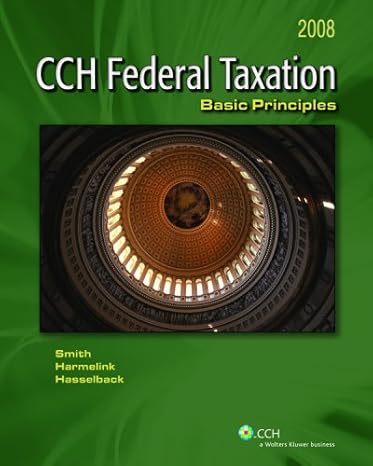 federal taxation basic principles 2008th edition ephraim p smith 0808016695, 978-0808016694
