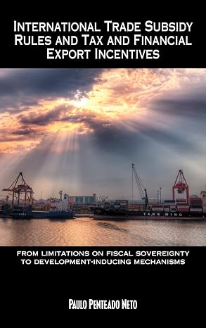 international trade subsidy rules and tax and financial export incentives from limitations on fiscal