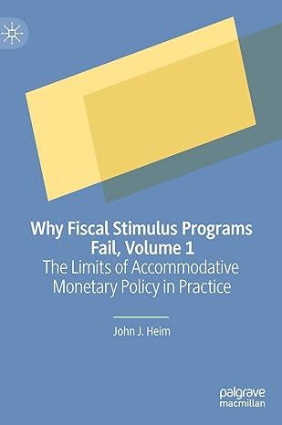 why fiscal stimulus programs fail volume 1 the limits of accommodative monetary policy in practice 1st