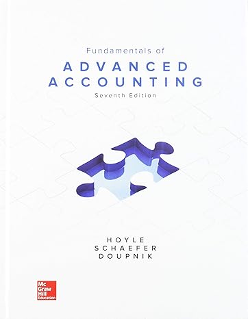 gen combo fundamentals of advanced accounting connect access card 7th edition joe ben hoyle 1260088642,