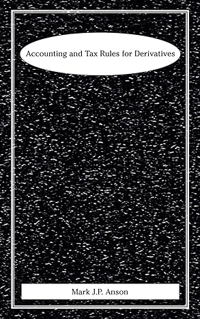 accounting and tax rules for derivatives 1st edition mark j p anson ph d j d cpa 1883249694, 978-1883249694