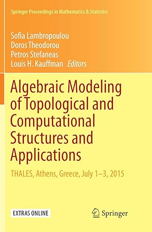 algebraic modeling of topological and computational structures and applications thales athens greece july 1 3
