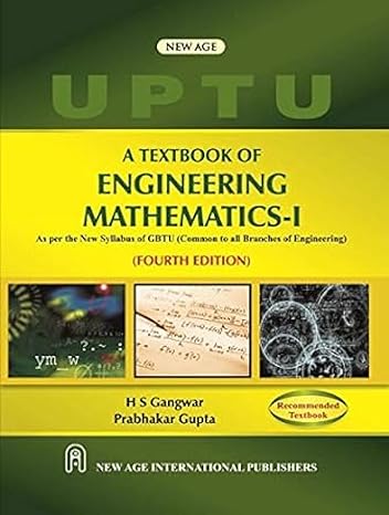 textbook of engineering mathematics i 1st edition h s gangwar 812243648x, 978-8122436488