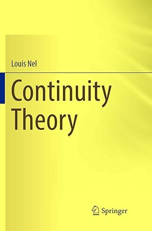 continuity theory 1st edition louis nel 3319809784, 978-3319809786