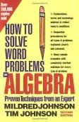 how to solve word problems in algebra 2nd edition mildred johnson b006rqdlru