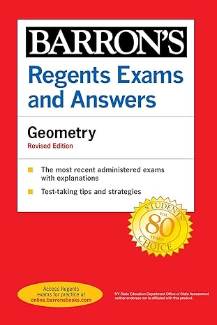 regents exams and answers geometry revised edition andre castagna ph d 1506266347, 978-1506266343