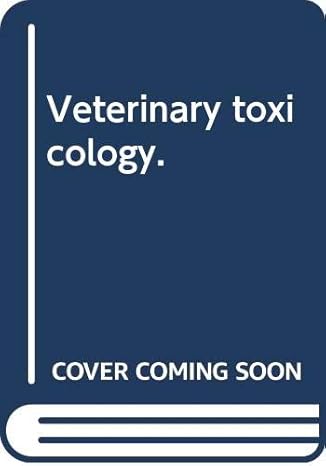 veterinary toxicology 1st edition joshua arthur nunn b002bdu8jc