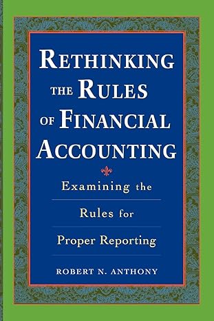rethinking the rules of financial accounting 1st edition dr robert anthony 0071737855, 978-0071737852