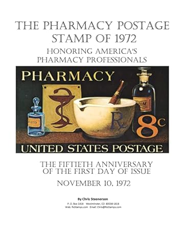 the pharmacy postage stamp of 1972 honoring americas pharmacy professionals the fiftieth anniversary of the