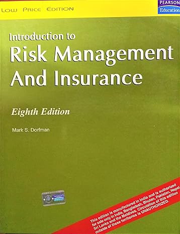 introduction to risk management and insurance 9th edition mark s dorfman 0132242273, 978-0132242271