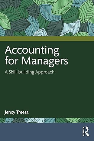 accounting for managers a skill building approach 1st edition jency treesa 103260932x, 978-1032609324
