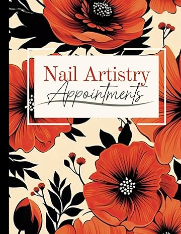 nail artistry appointments undated spacious weekly daily scheduling book with income tracker and client