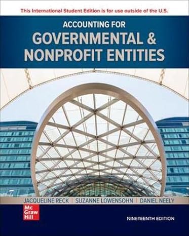 ise accounting for governmental and nonprofit entities 19th edition jacqueline l reck james e rooks