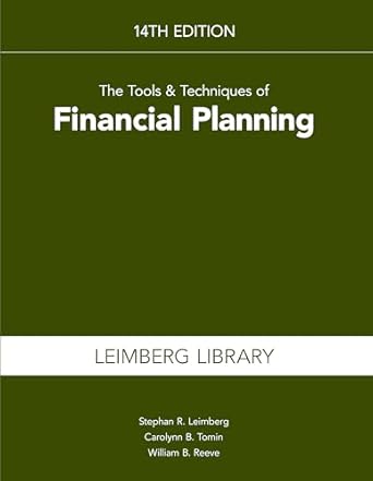 the tools and techniques of financial planning 1st edition stephan leimberg ,carolynn tomin ,william b reeve