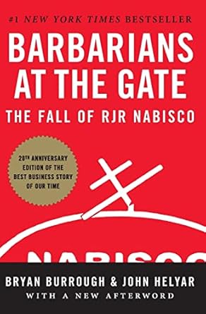 barbarians at the gate the fall of rjr nabisco 1st edition bryan burrough ,john helyar 0061655554,