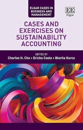 Cases And Exercises On Sustainability Accounting