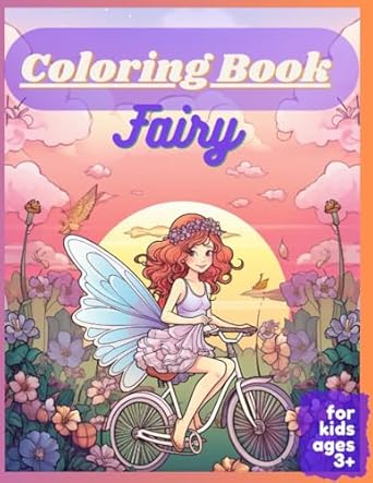 kids coloring book fairy ages 3+ 1st edition chloe romero xu b0chl7r3xg, 979-8859105359