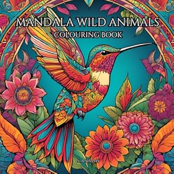 mandala wild animals colouring book 50 intricate animal designs for relaxation mindfulness and stress relief