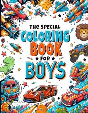 the special coloring book for boys 50 unique illustrations for young artists 1st edition frolic fox