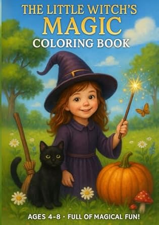the little witchs magic coloring book for kids 4 to 8 years old 1st edition aliye secen b0f8bwyqqg,