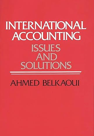 international accounting issues and solutions 1st edition ahmed riahi belkaoui 0899300898, 978-0899300894