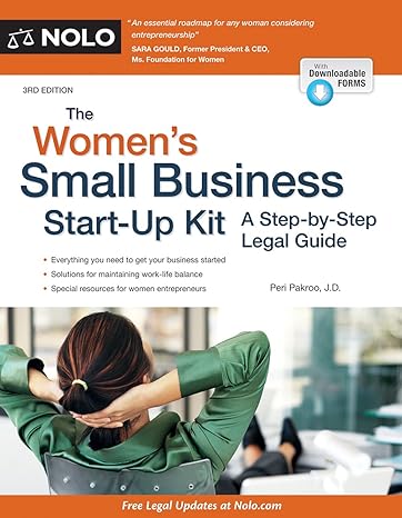womens small business start up kit the a step by step legal guide 3rd edition peri pakroo j d 1413320325,