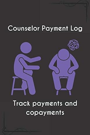 counselor payment log track payments and copayments for accuracy 1st edition mcclarke journals b086pmzqmh,