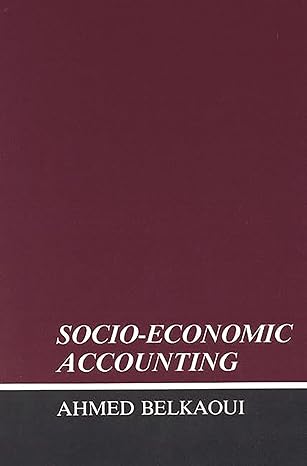 socio economic accounting 1st edition ahmed riahi belkaoui 0899300650, 978-0899300658