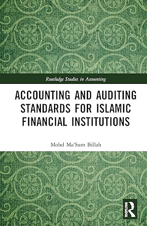 accounting and auditing standards for islamic financial institutions 1st edition mohd ma'sum billah