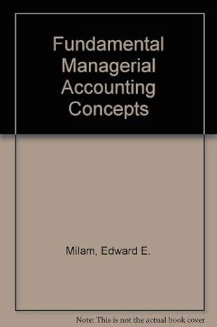 working papers for use with fundamental managerial accounting concepts 2nd edition thomas p edmonds ,frances