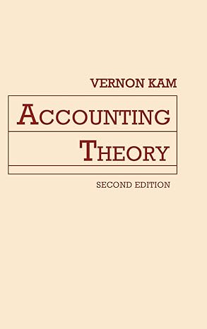 accounting theory 2nd edition vernon kam 0471507040, 978-0471507048