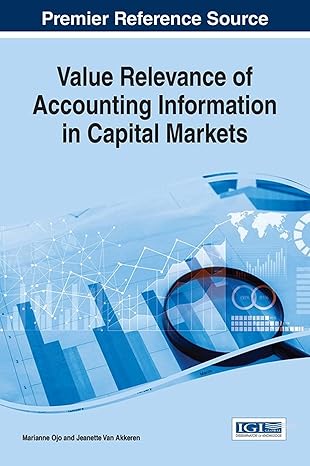 value relevance of accounting information in capital markets 1st edition marianne ojo ,jeanette van akkeren